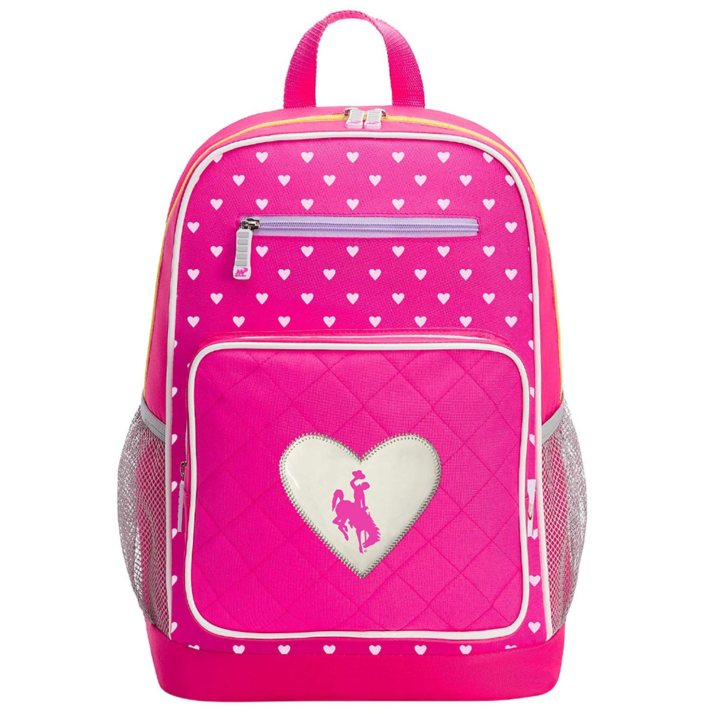 WYOMING COWBOYS NCAA Fanclub Backpack, Pink 18"